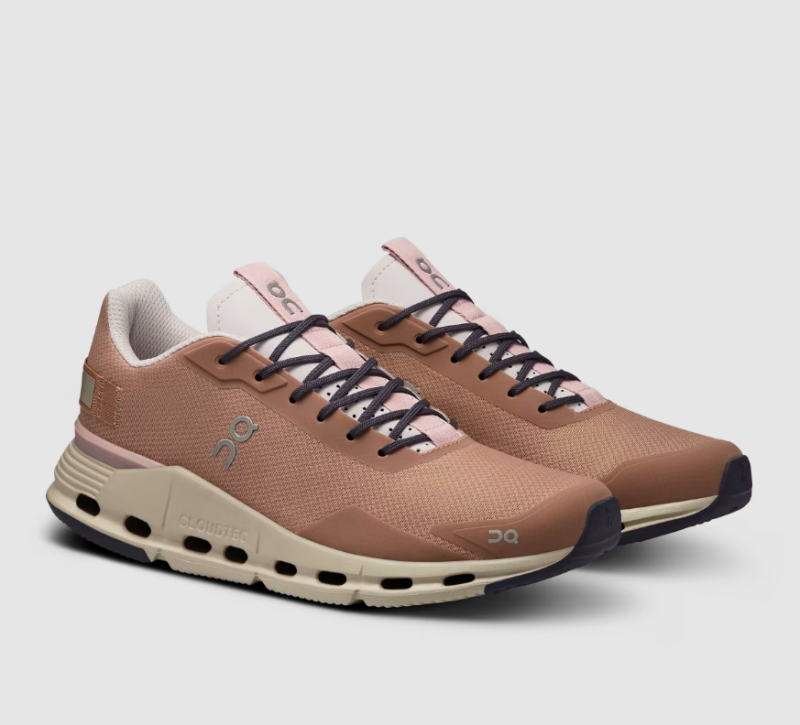 On Running Shoes Men's Cloudnova Form-Rosebrown | Orchid - Click Image to Close