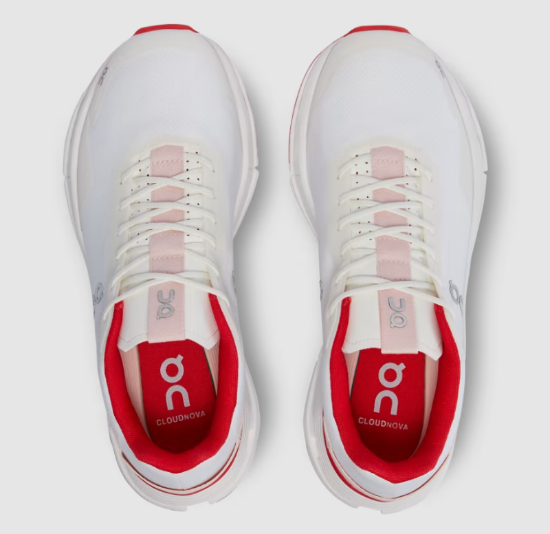 On Running Shoes Women's Cloudnova Form-White | Red
