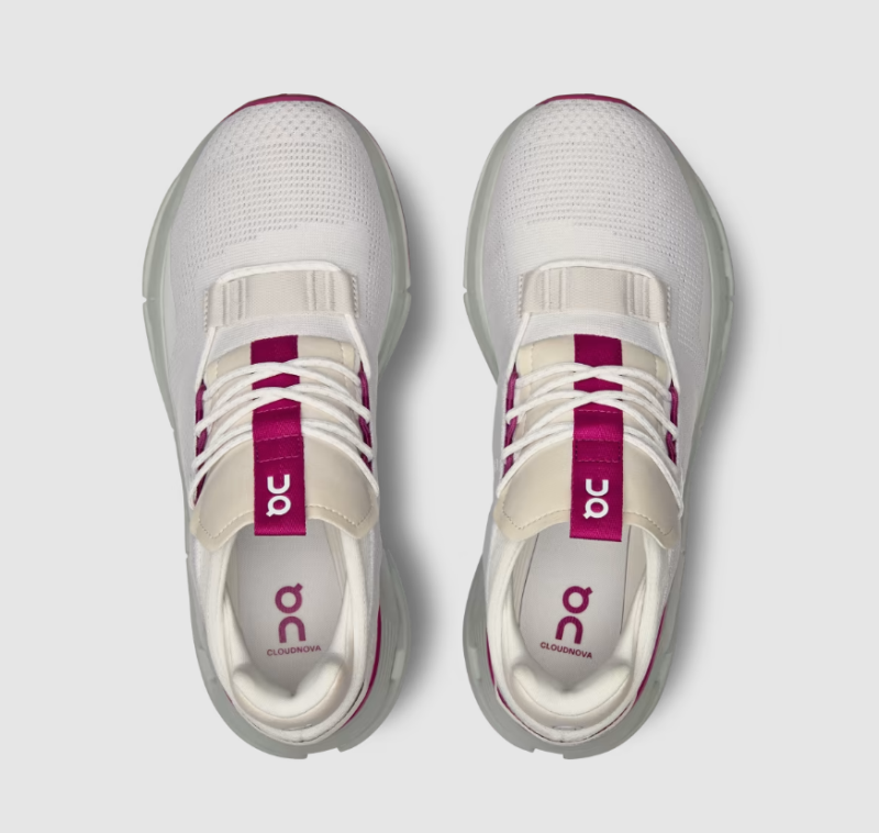 On Running Shoes Women's Cloudnova-Undyed-White | Carnation