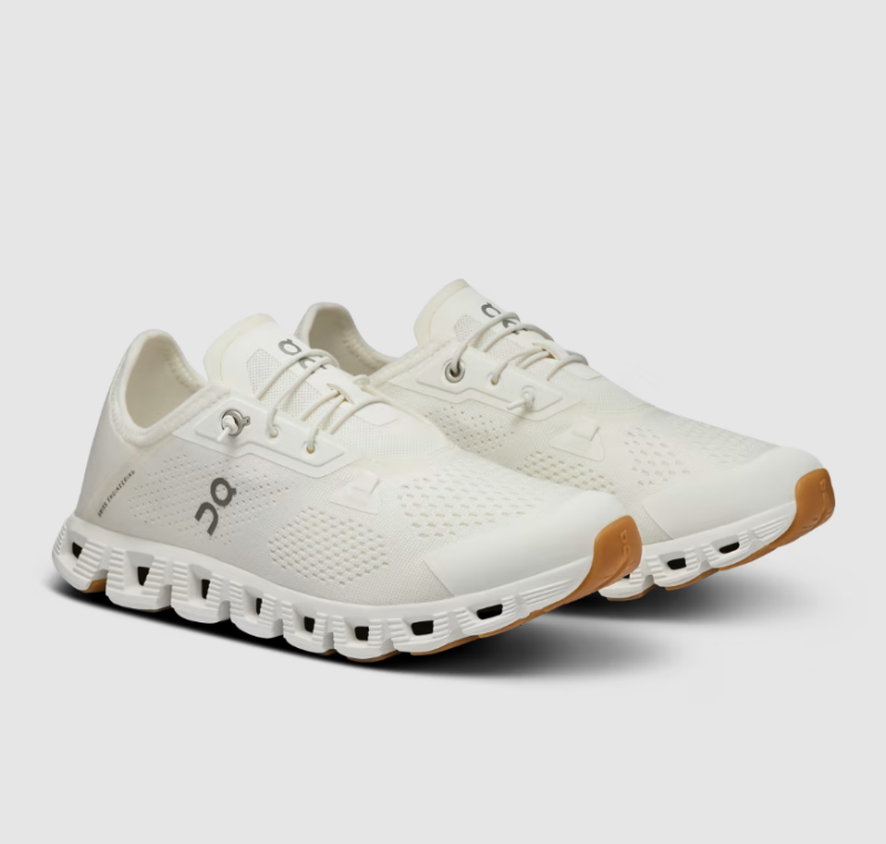 On Running Shoes Men's Cloud 5 Coast-Undyed-White | White