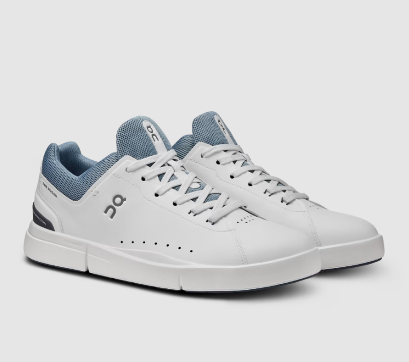 On Running Shoes Women's THE ROGER Advantage-White | Chambray