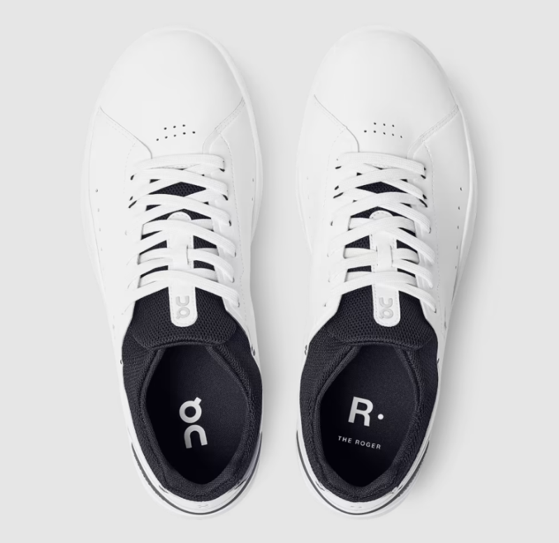 On Running Shoes Women's THE ROGER Advantage-White | Midnight - Click Image to Close