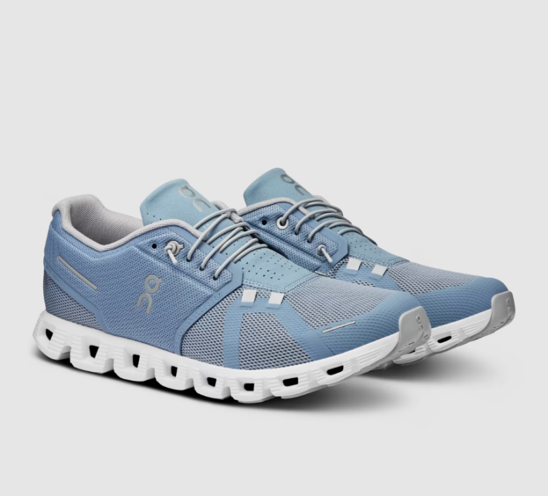 On Running Shoes Men's Cloud 5-Chambray | White