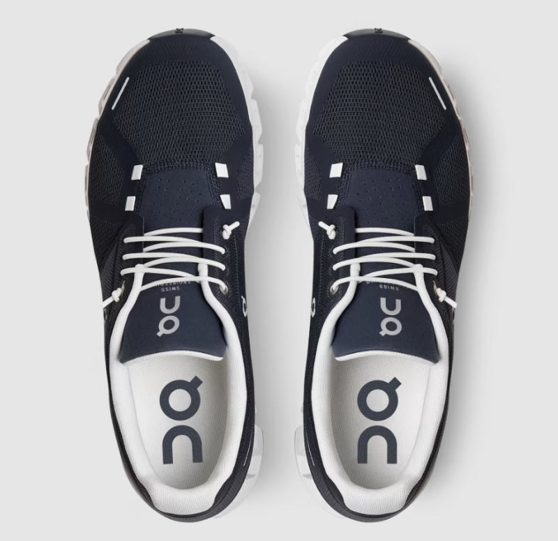 On Running Shoes Men's Cloud 5-Midnight | White
