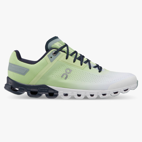 On Running Shoes Men's Cloudflow-Meadow | White