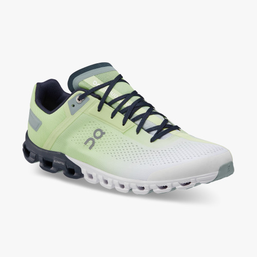 On Running Shoes Men's Cloudflow-Meadow | White - Click Image to Close