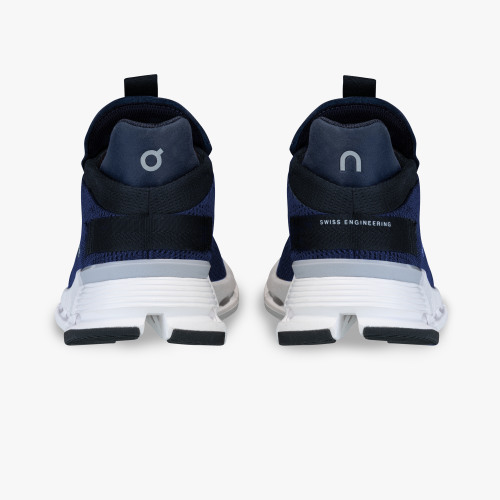 On Running Shoes Women's Cloudnova-Navy | White - Click Image to Close