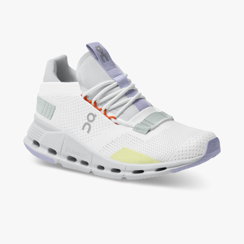 On Running Shoes Women's Cloudnova-White | Glacier - Click Image to Close