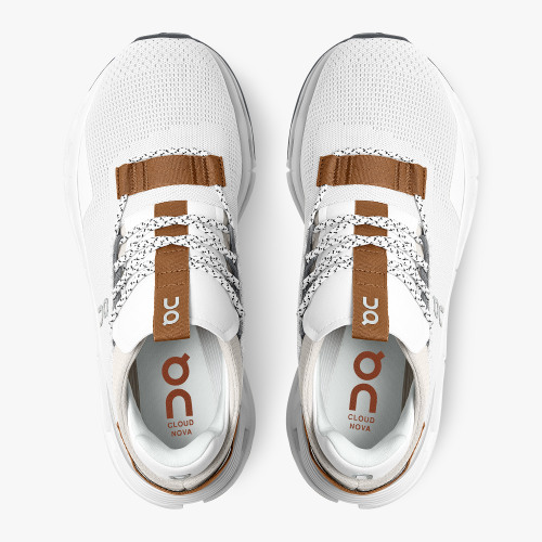 On Running Shoes Women's Cloudnova-White | Pearl