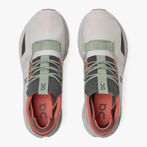 On Running Shoes Men's Cloudnova-Silver | Orange