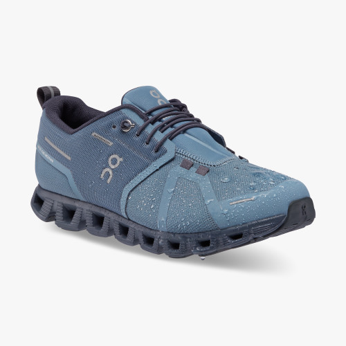 On Running Shoes Women's Cloud 5 Waterproof-Metal | Navy