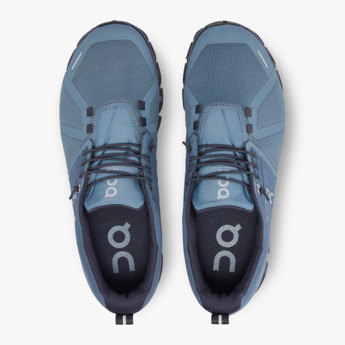 On Running Shoes Men's Cloud 5 Waterproof-Metal | Navy