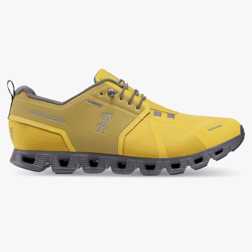 On Running Shoes Men's Cloud 5 Waterproof-Mustard | Rock