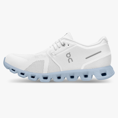 On Running Shoes Women's Cloud 5-White | Chambray