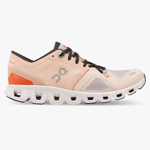 On Running Shoes Women's Cloud X 3-Rose | Sand