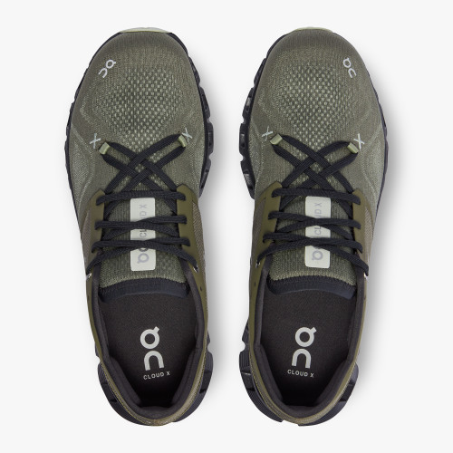 On Running Shoes Men's Cloud X 3-Olive | Reseda - Click Image to Close