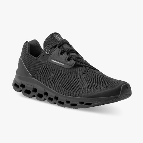 On Running Shoes Women's Cloudstratus-Black - Click Image to Close
