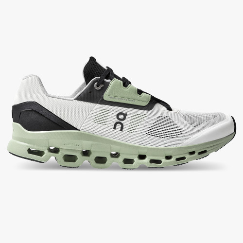 On Running Shoes Men's Cloudstratus-White | Black - Click Image to Close
