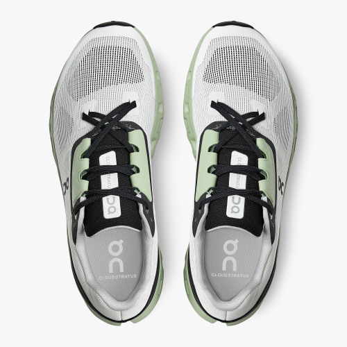 On Running Shoes Men's Cloudstratus-White | Black