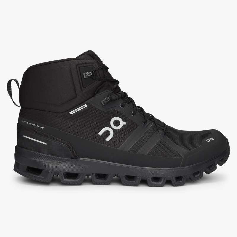 On Running Shoes Men's Cloudrock Waterproof-All | Black