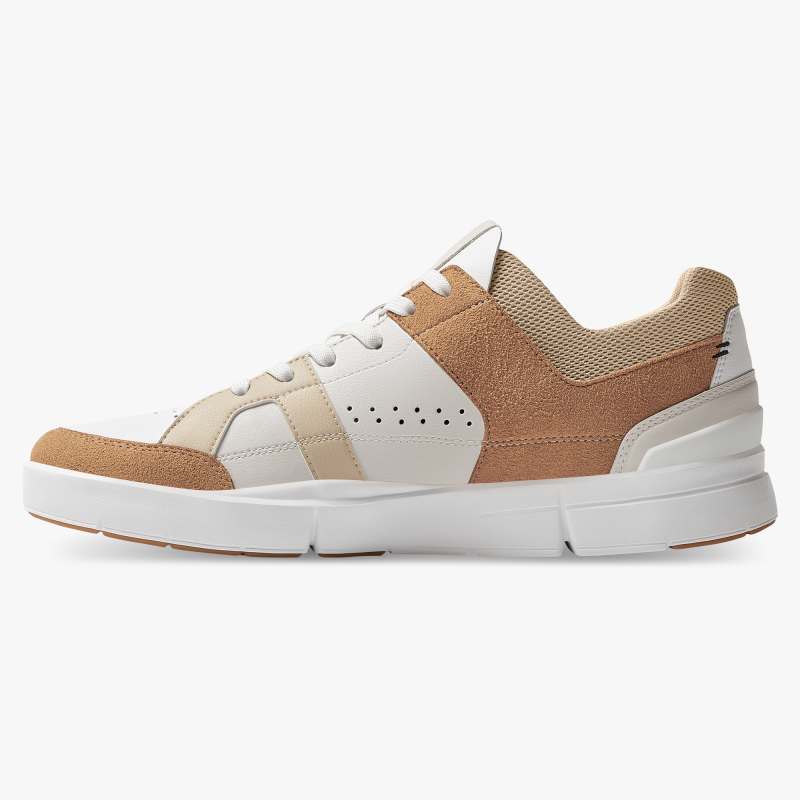 On Running Shoes Men's THE ROGER Clubhouse-Almond | Sand - Click Image to Close