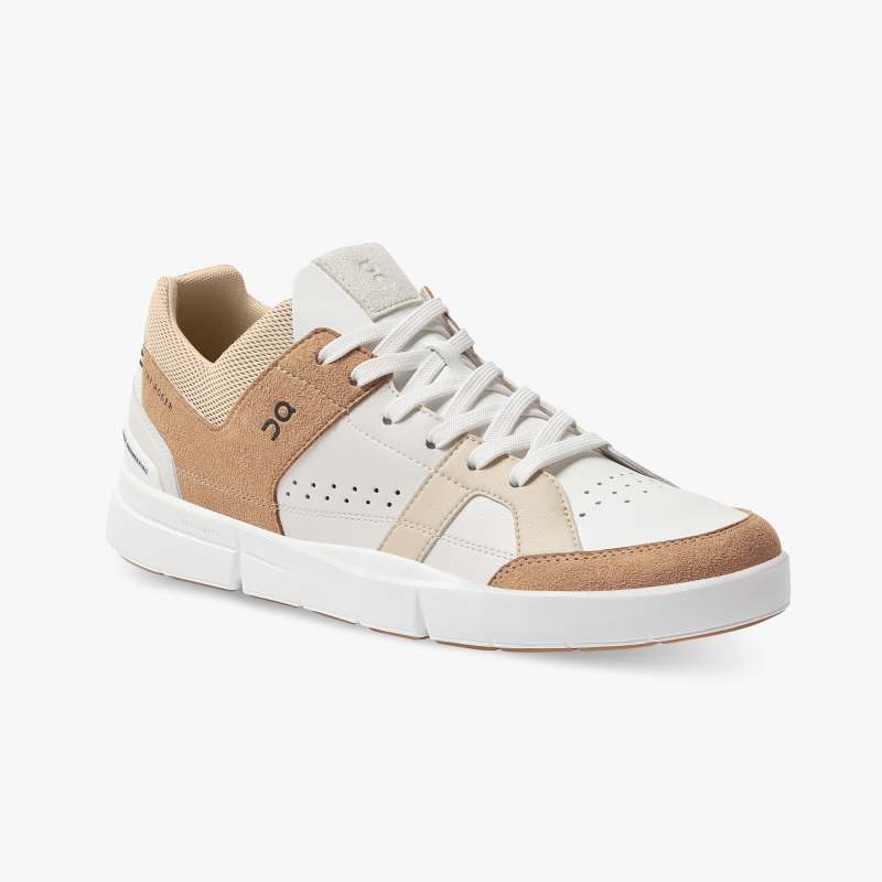 On Running Shoes Men's THE ROGER Clubhouse-Almond | Sand - Click Image to Close