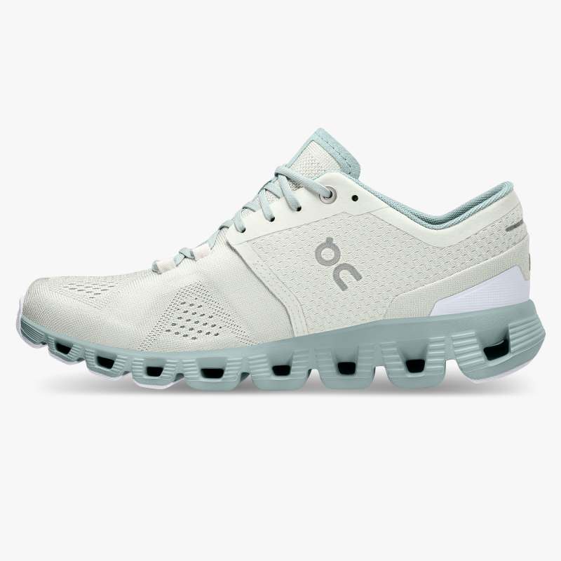 On Running Shoes Women's Cloud X-Aloe | Surf - Click Image to Close
