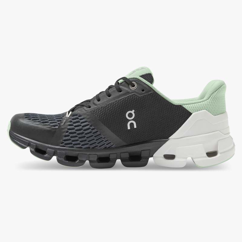 On Running Shoes Women's Cloudflyer Wide-Black | White - Click Image to Close