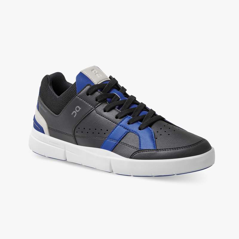 On Running Shoes Men's THE ROGER Clubhouse-Black | Indigo - Click Image to Close