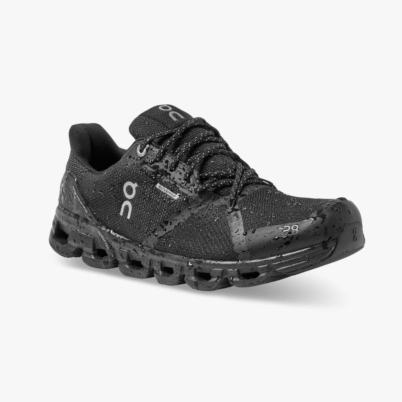 On Running Shoes Women's Cloudflyer Waterproof-Black | Lunar
