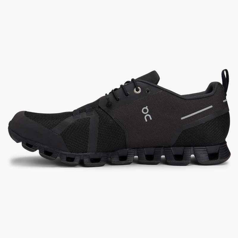 On Running Shoes Men's Cloud Waterproof-Black | Lunar - Click Image to Close