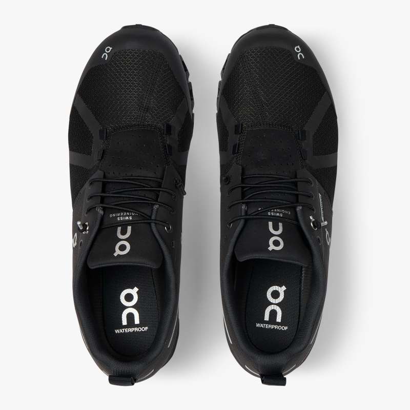 On Running Shoes Men's Cloud Waterproof-Black | Lunar