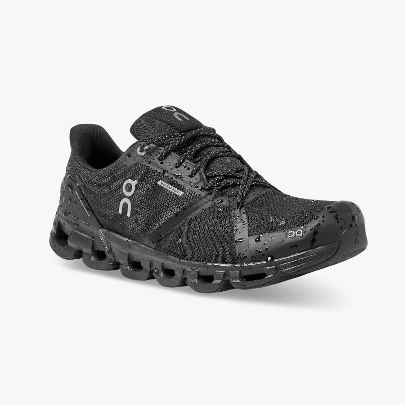 On Running Shoes Men's Cloudflyer Waterproof-Black | Lunar