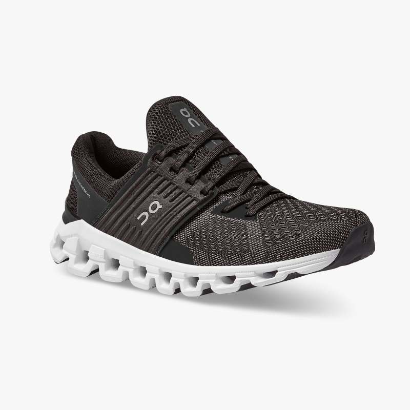On Running Shoes Women's Cloudswift-Black | Rock - Click Image to Close