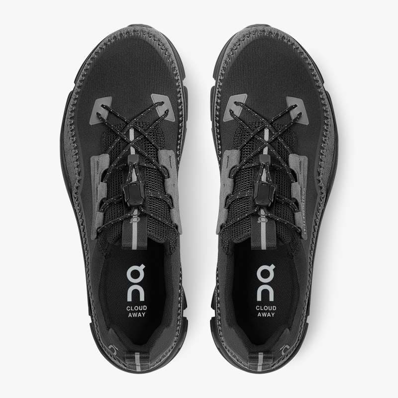 On Running Shoes Women's Cloudaway-Black | Rock - Click Image to Close