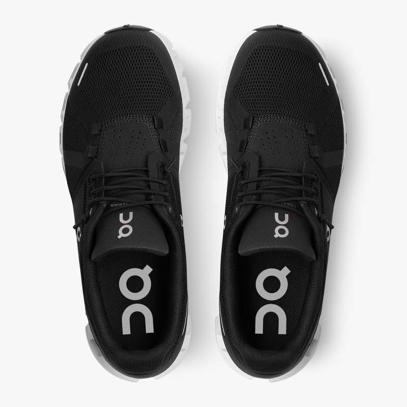 On Running Shoes Women's Cloud 5-Black | White - Click Image to Close