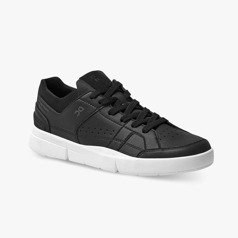On Running Shoes Women's THE ROGER Clubhouse-Black | White