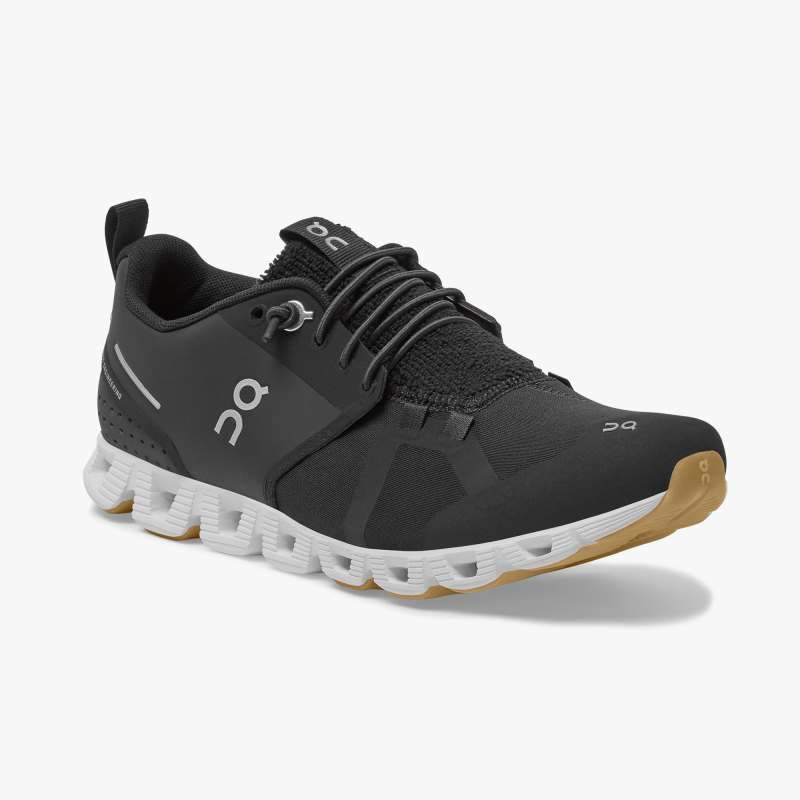 On Running Shoes Women's Cloud Terry-Black | White - Click Image to Close