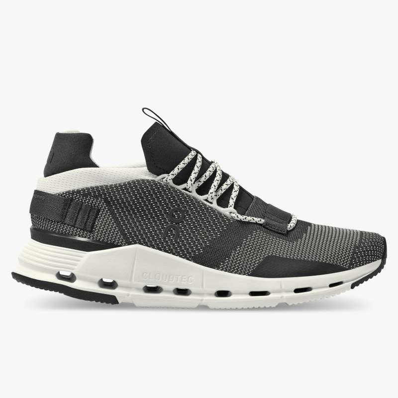 On Running Shoes Men's Cloudnova-Black | White