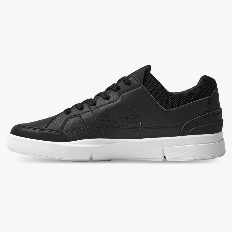 On Running Shoes Men's THE ROGER Clubhouse-Black | White - Click Image to Close