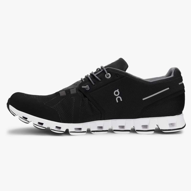 On Running Shoes Men's Cloud-Black | White - Click Image to Close