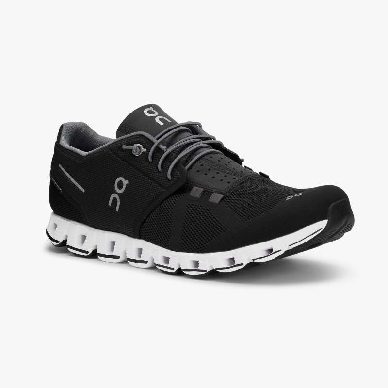 On Running Shoes Men's Cloud-Black | White - Click Image to Close