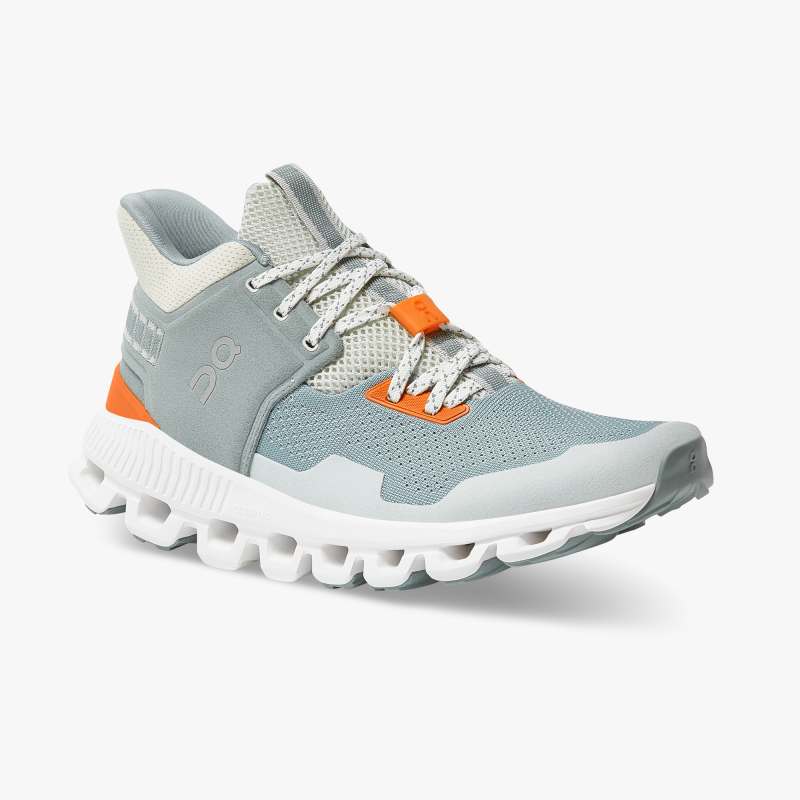 On Running Shoes Women's Cloud Hi Edge-Cobble | Sea - Click Image to Close