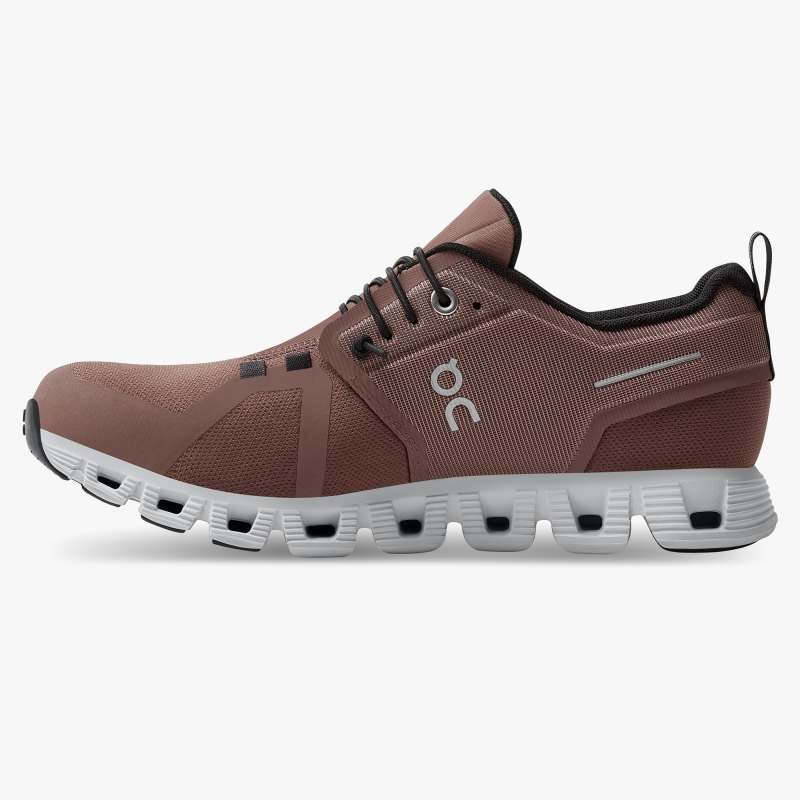 On Running Shoes Women's Cloud 5 Waterproof-Cocoa | Frost - Click Image to Close