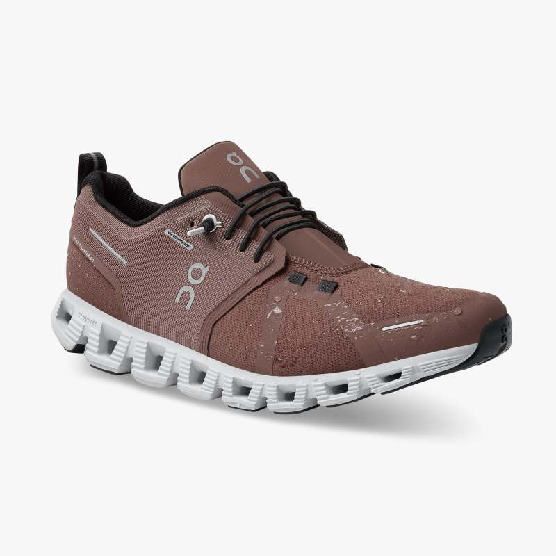 On Running Shoes Men's Cloud 5 Waterproof-Cocoa | Frost - Click Image to Close