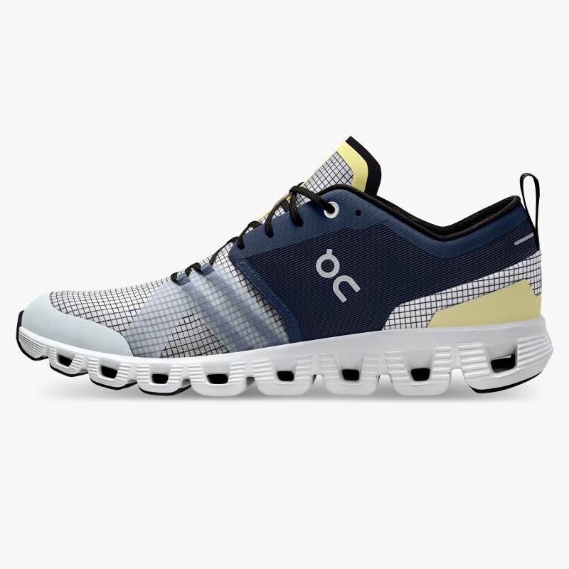 On Running Shoes Men's Cloud X Shift-Denim | White - Click Image to Close