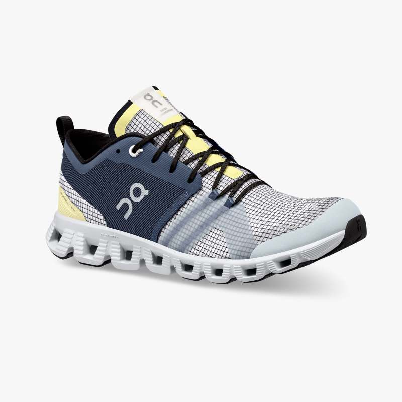On Running Shoes Men's Cloud X Shift-Denim | White - Click Image to Close