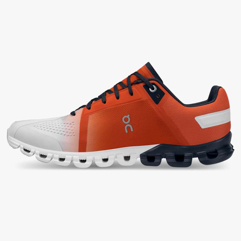 On Running Shoes Men's Cloudflow Swiss Olympic-Swiss Olympic Rust | Eclipse - Click Image to Close