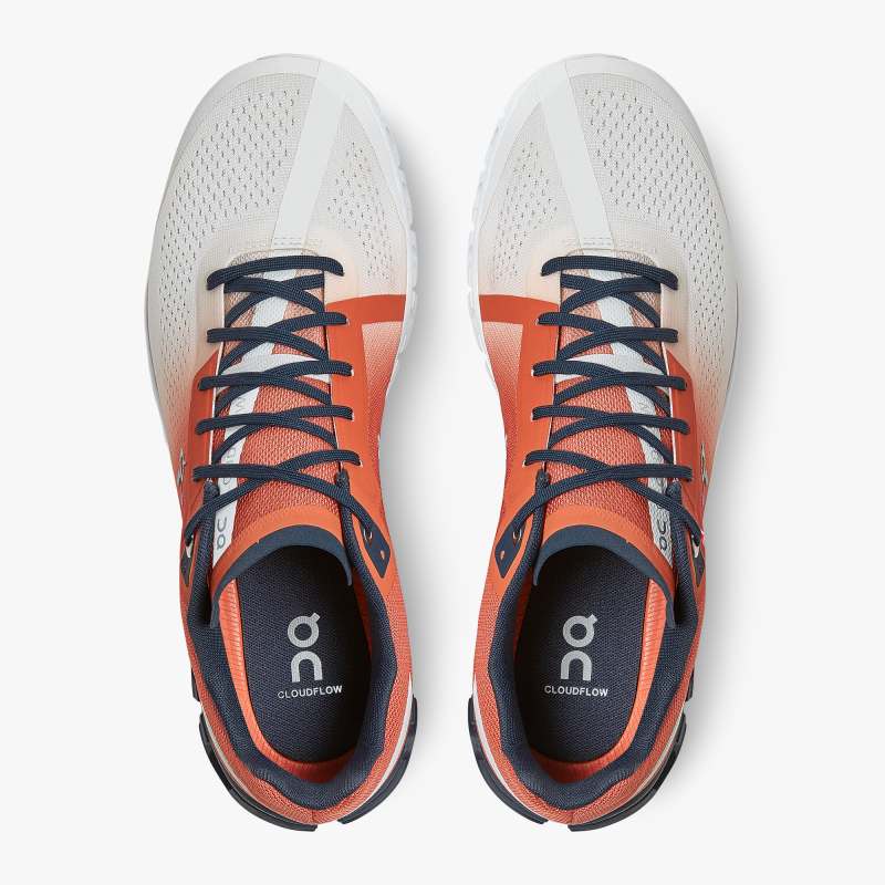 On Running Shoes Men's Cloudflow Swiss Olympic-Swiss Olympic Rust | Eclipse