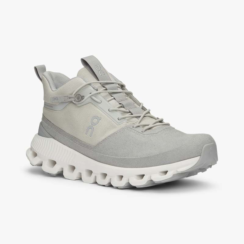 On Running Shoes Women's Cloud Hi-Glacier | Grey - Click Image to Close